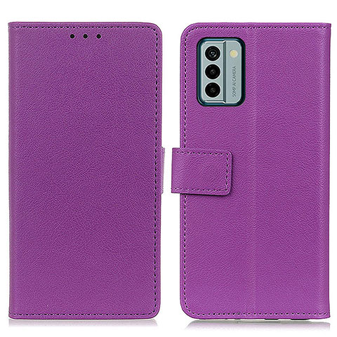 Handytasche Stand Schutzhülle Flip Leder Hülle M08L für Nokia G22 Violett