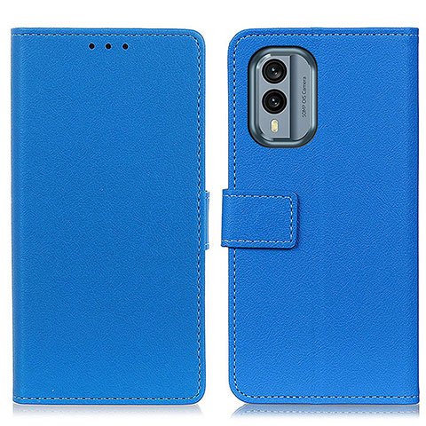 Handytasche Stand Schutzhülle Flip Leder Hülle M08L für Nokia X30 5G Blau