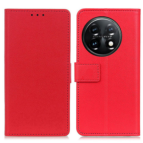 Handytasche Stand Schutzhülle Flip Leder Hülle M08L für OnePlus 11 5G Rot