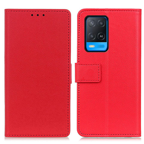 Handytasche Stand Schutzhülle Flip Leder Hülle M08L für Oppo A54 4G Rot