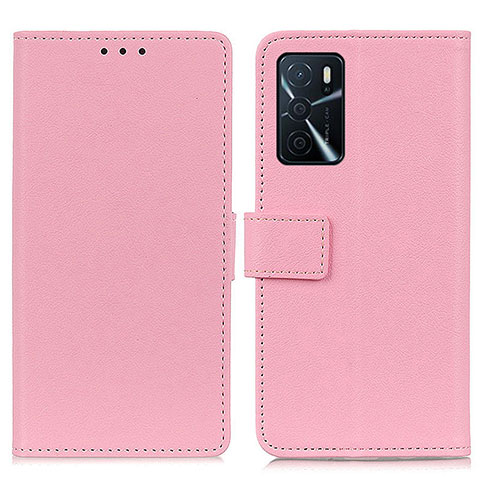 Handytasche Stand Schutzhülle Flip Leder Hülle M08L für Oppo A54s Rosa