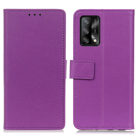 Handytasche Stand Schutzhülle Flip Leder Hülle M08L für Oppo A74 4G Violett