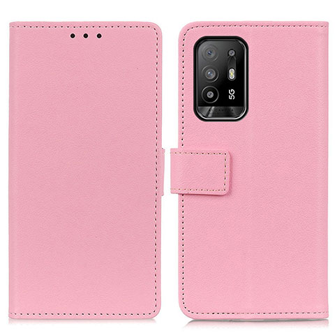 Handytasche Stand Schutzhülle Flip Leder Hülle M08L für Oppo F19 Pro+ Plus 5G Rosa