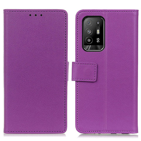 Handytasche Stand Schutzhülle Flip Leder Hülle M08L für Oppo F19 Pro+ Plus 5G Violett