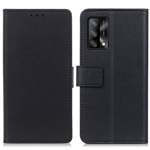 Handytasche Stand Schutzhülle Flip Leder Hülle M08L für Oppo F19 Schwarz