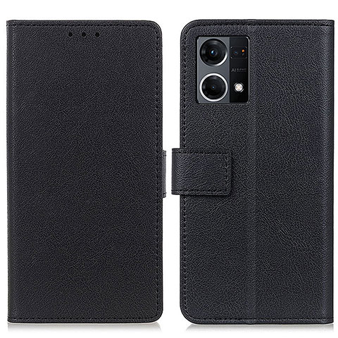 Handytasche Stand Schutzhülle Flip Leder Hülle M08L für Oppo F21 Pro 4G Schwarz