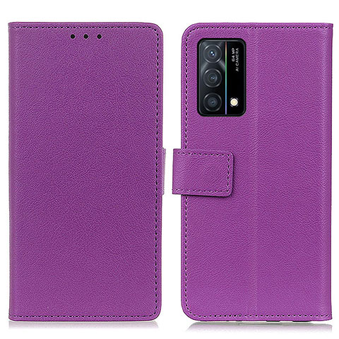 Handytasche Stand Schutzhülle Flip Leder Hülle M08L für Oppo K9 5G Violett