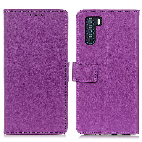 Handytasche Stand Schutzhülle Flip Leder Hülle M08L für Oppo K9 Pro 5G Violett