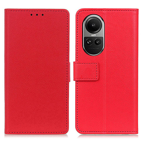 Handytasche Stand Schutzhülle Flip Leder Hülle M08L für Oppo Reno10 5G Rot