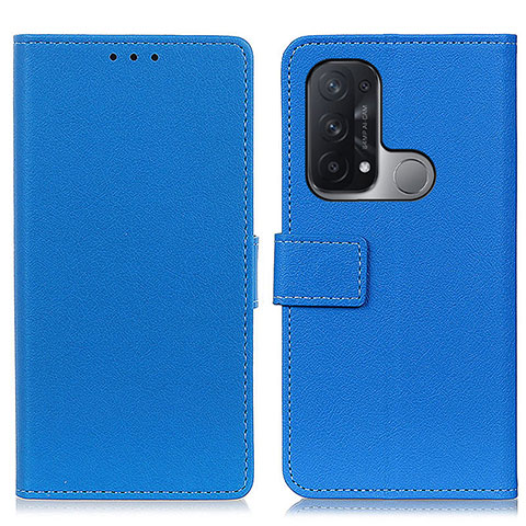 Handytasche Stand Schutzhülle Flip Leder Hülle M08L für Oppo Reno5 A Blau