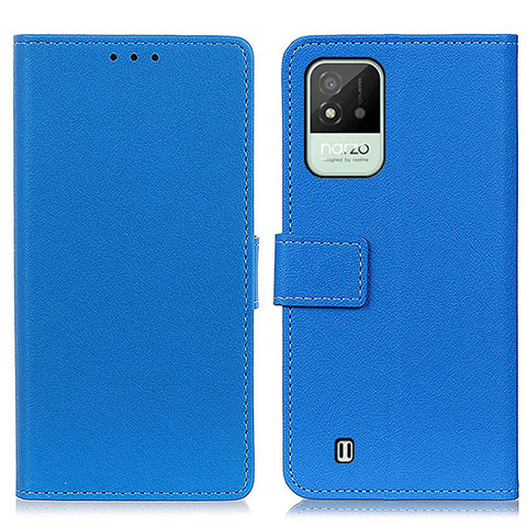 Handytasche Stand Schutzhülle Flip Leder Hülle M08L für Realme C11 (2021) Blau