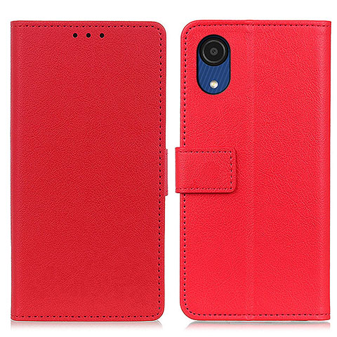 Handytasche Stand Schutzhülle Flip Leder Hülle M08L für Samsung Galaxy A03 Core Rot