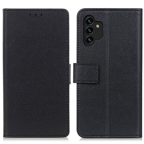 Handytasche Stand Schutzhülle Flip Leder Hülle M08L für Samsung Galaxy A04s Schwarz