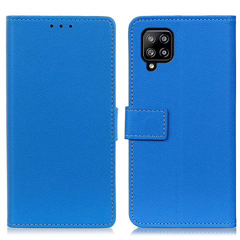 Handytasche Stand Schutzhülle Flip Leder Hülle M08L für Samsung Galaxy A22 4G Blau