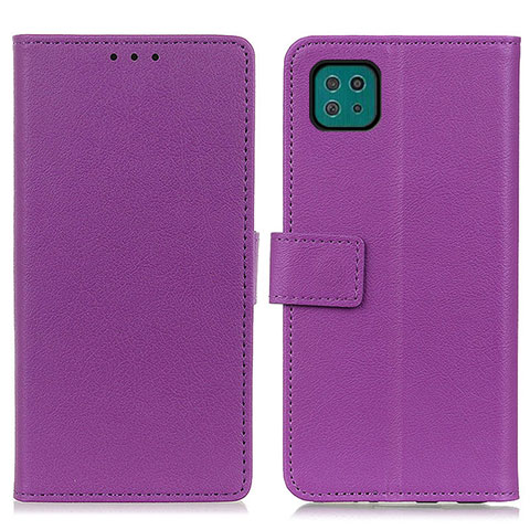 Handytasche Stand Schutzhülle Flip Leder Hülle M08L für Samsung Galaxy A22 5G Violett