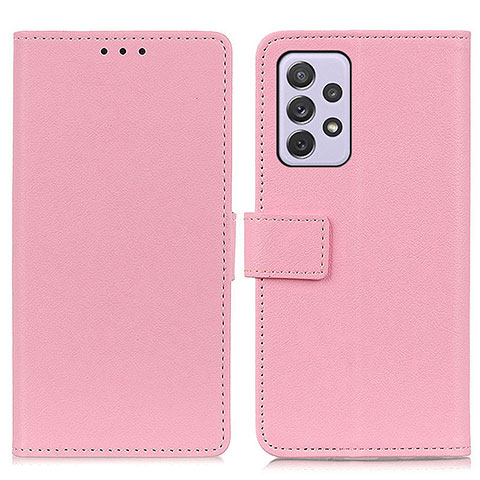 Handytasche Stand Schutzhülle Flip Leder Hülle M08L für Samsung Galaxy A73 5G Rosa