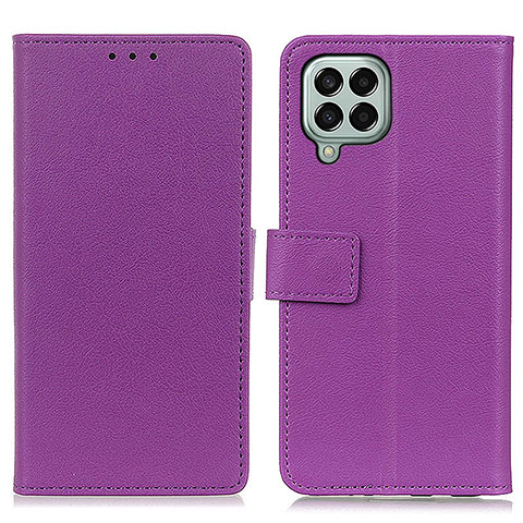 Handytasche Stand Schutzhülle Flip Leder Hülle M08L für Samsung Galaxy M33 5G Violett