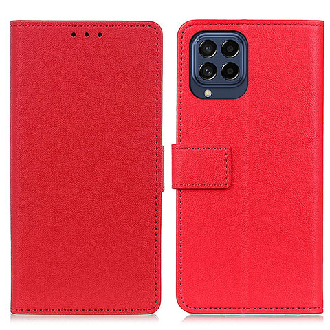 Handytasche Stand Schutzhülle Flip Leder Hülle M08L für Samsung Galaxy M53 5G Rot