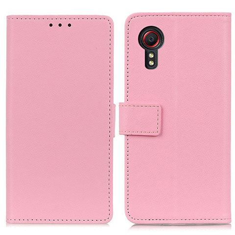 Handytasche Stand Schutzhülle Flip Leder Hülle M08L für Samsung Galaxy XCover 5 SM-G525F Rosa