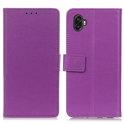 Handytasche Stand Schutzhülle Flip Leder Hülle M08L für Samsung Galaxy Xcover Pro 2 5G Violett