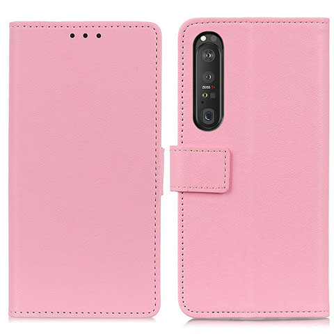 Handytasche Stand Schutzhülle Flip Leder Hülle M08L für Sony Xperia 1 III Rosa