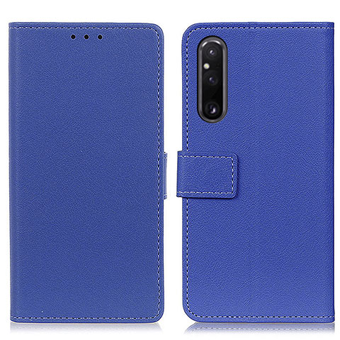 Handytasche Stand Schutzhülle Flip Leder Hülle M08L für Sony Xperia 1 V Blau