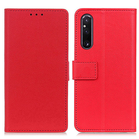 Handytasche Stand Schutzhülle Flip Leder Hülle M08L für Sony Xperia 1 V Rot