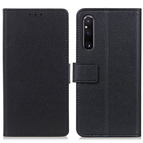 Handytasche Stand Schutzhülle Flip Leder Hülle M08L für Sony Xperia 1 V Schwarz