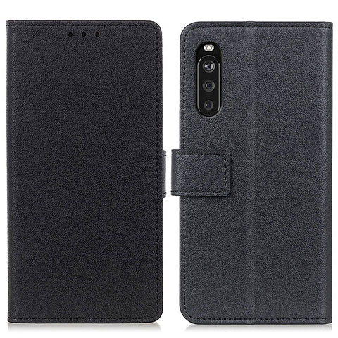 Handytasche Stand Schutzhülle Flip Leder Hülle M08L für Sony Xperia 10 III Lite Schwarz