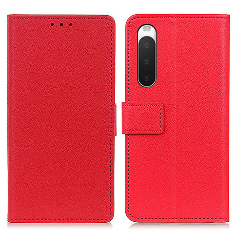 Handytasche Stand Schutzhülle Flip Leder Hülle M08L für Sony Xperia 10 IV Rot