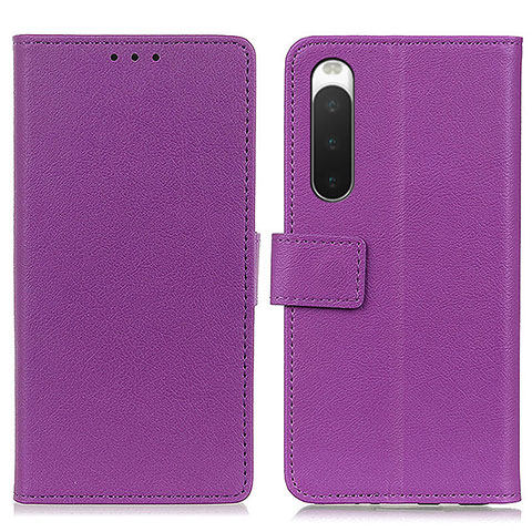 Handytasche Stand Schutzhülle Flip Leder Hülle M08L für Sony Xperia 10 IV SO-52C Violett