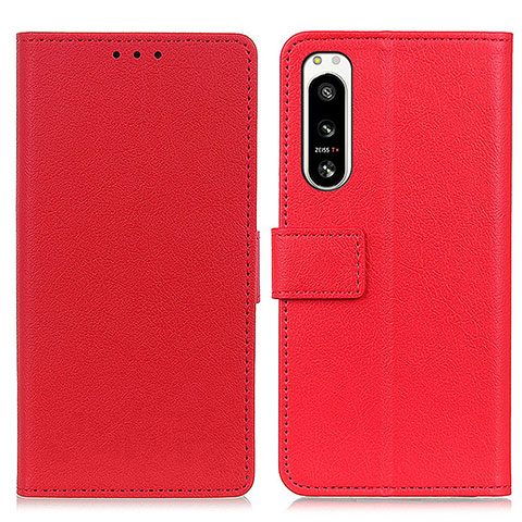 Handytasche Stand Schutzhülle Flip Leder Hülle M08L für Sony Xperia 5 IV Rot