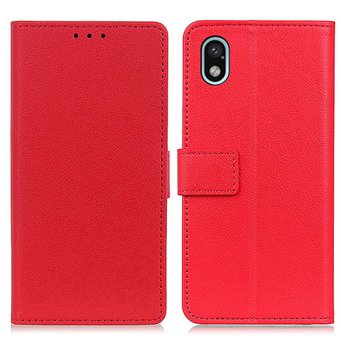 Handytasche Stand Schutzhülle Flip Leder Hülle M08L für Sony Xperia Ace III SO-53C Rot