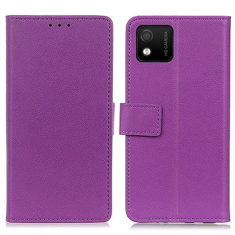 Handytasche Stand Schutzhülle Flip Leder Hülle M08L für Wiko Y52 Violett