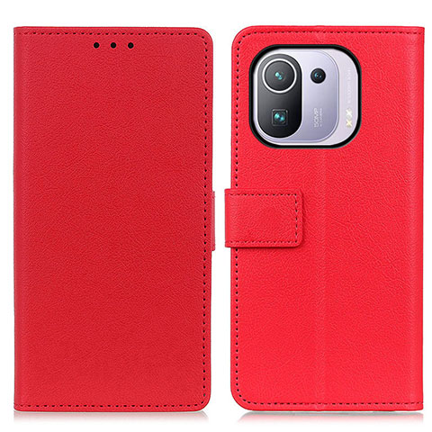 Handytasche Stand Schutzhülle Flip Leder Hülle M08L für Xiaomi Mi 11 Pro 5G Rot