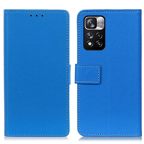 Handytasche Stand Schutzhülle Flip Leder Hülle M08L für Xiaomi Mi 11i 5G (2022) Blau