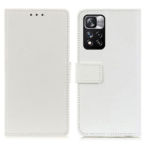 Handytasche Stand Schutzhülle Flip Leder Hülle M08L für Xiaomi Mi 11i 5G (2022) Weiß