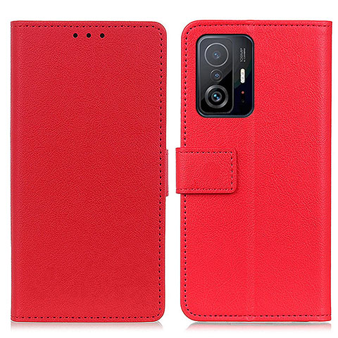 Handytasche Stand Schutzhülle Flip Leder Hülle M08L für Xiaomi Mi 11T 5G Rot