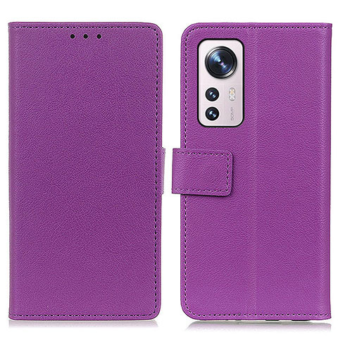 Handytasche Stand Schutzhülle Flip Leder Hülle M08L für Xiaomi Mi 12 Pro 5G Violett