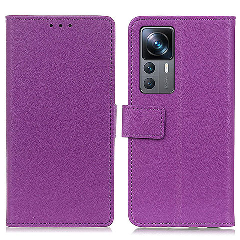 Handytasche Stand Schutzhülle Flip Leder Hülle M08L für Xiaomi Mi 12T 5G Violett