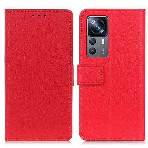 Handytasche Stand Schutzhülle Flip Leder Hülle M08L für Xiaomi Mi 12T Pro 5G Rot