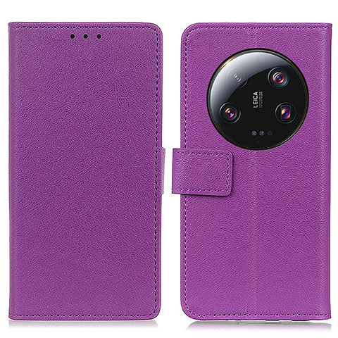 Handytasche Stand Schutzhülle Flip Leder Hülle M08L für Xiaomi Mi 13 Ultra 5G Violett