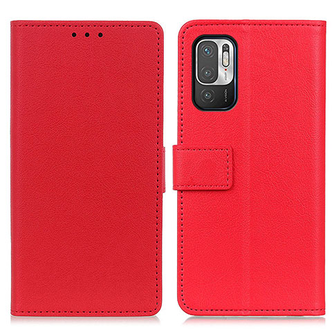 Handytasche Stand Schutzhülle Flip Leder Hülle M08L für Xiaomi POCO M3 Pro 5G Rot