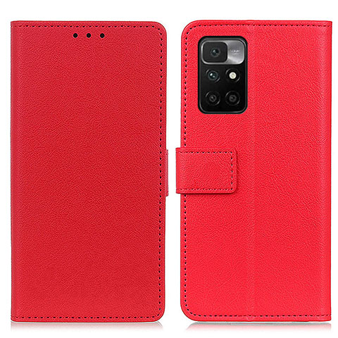 Handytasche Stand Schutzhülle Flip Leder Hülle M08L für Xiaomi Redmi 10 4G Rot