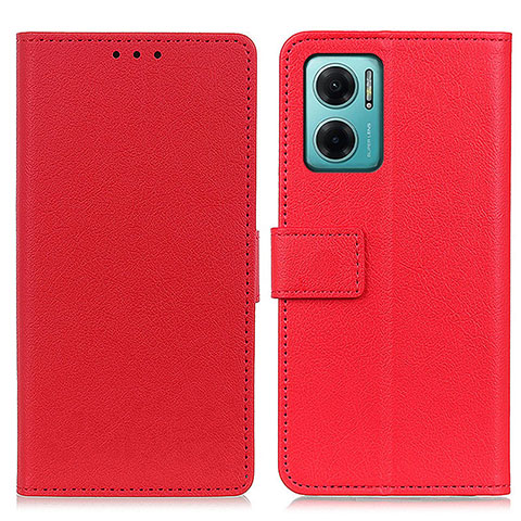 Handytasche Stand Schutzhülle Flip Leder Hülle M08L für Xiaomi Redmi 10 5G Rot