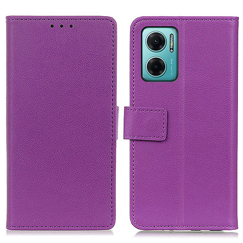 Handytasche Stand Schutzhülle Flip Leder Hülle M08L für Xiaomi Redmi 10 5G Violett