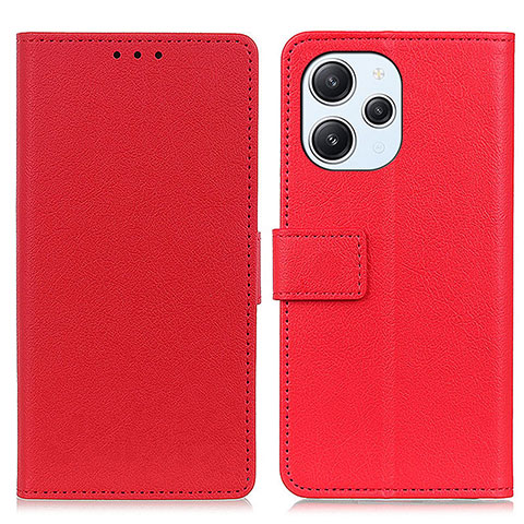 Handytasche Stand Schutzhülle Flip Leder Hülle M08L für Xiaomi Redmi 12 4G Rot