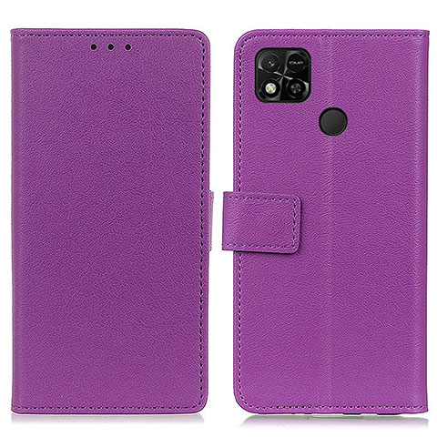 Handytasche Stand Schutzhülle Flip Leder Hülle M08L für Xiaomi Redmi 9 India Violett