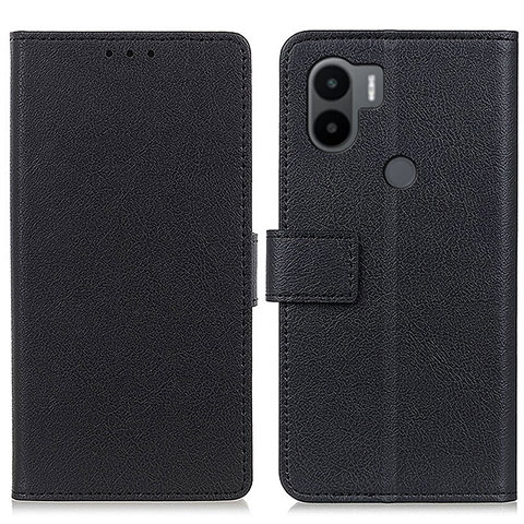 Handytasche Stand Schutzhülle Flip Leder Hülle M08L für Xiaomi Redmi A1 Plus Schwarz