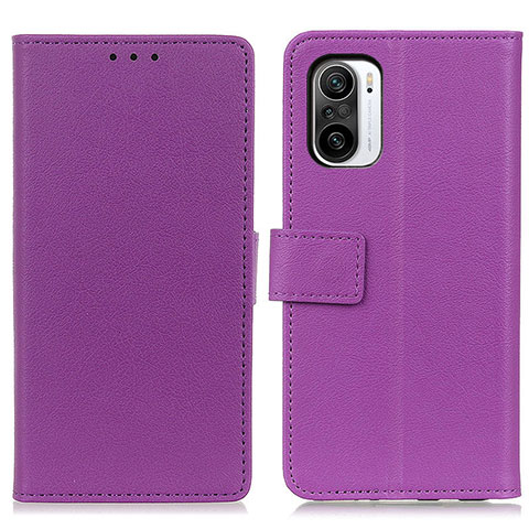 Handytasche Stand Schutzhülle Flip Leder Hülle M08L für Xiaomi Redmi K40 Pro+ Plus 5G Violett